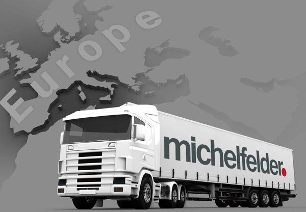 Logistik Europa Michelfelder Holzspulen